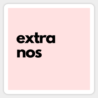 extra nos, pink Sticker